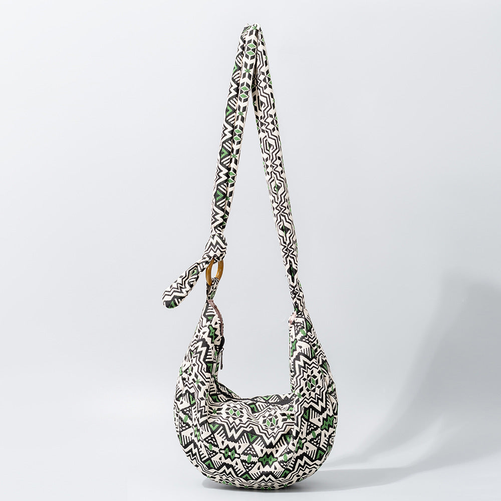 Vintage Print Zipper Bags