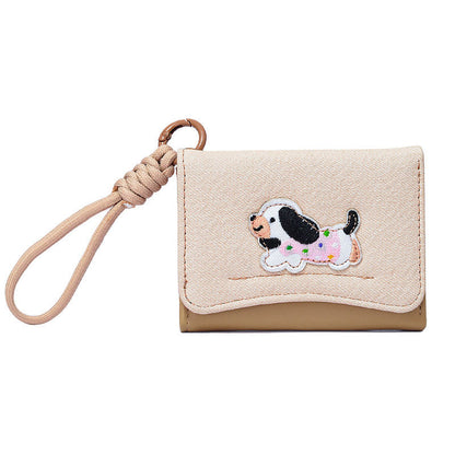 Cute Dog Simple Card Case Wallets