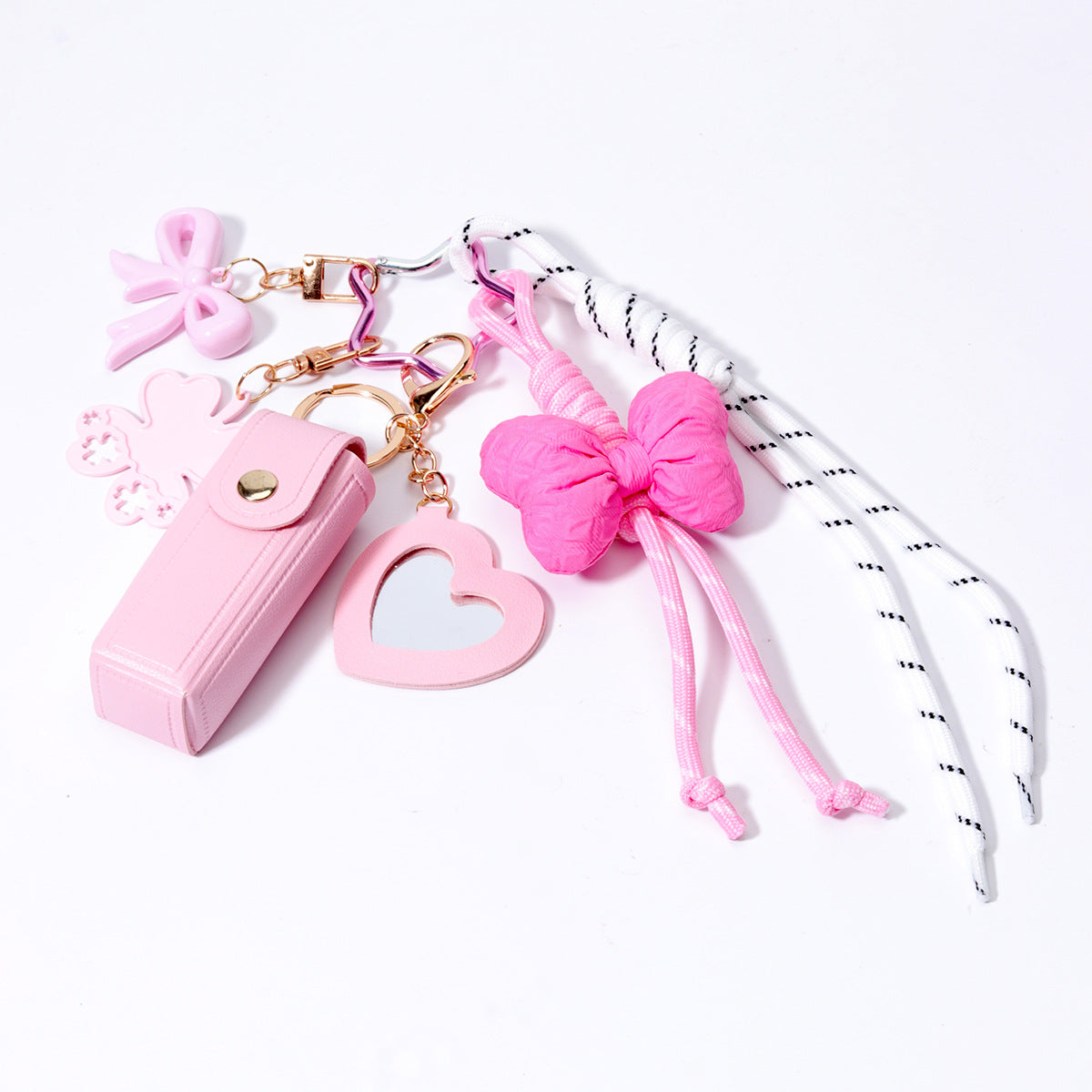 Card Picture Holder Rope Braided Bag Charm