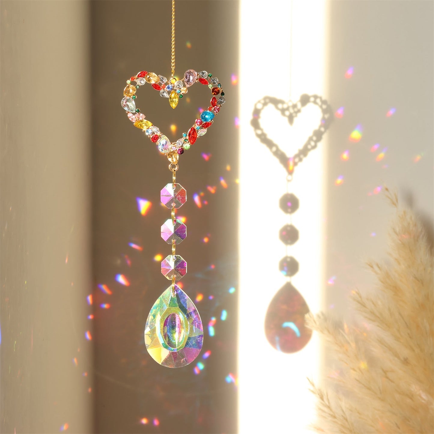 3+ Colorful Star Moon Suncatcher Hangings