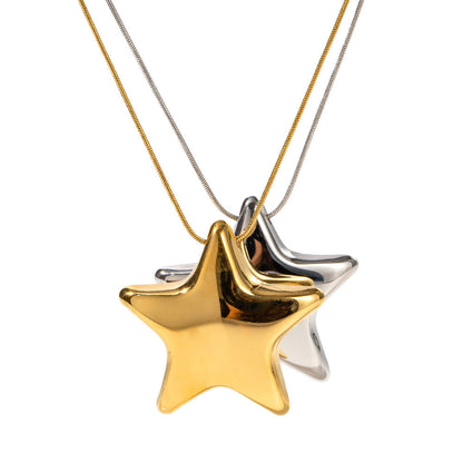 Star Titanium Pendant Necklace