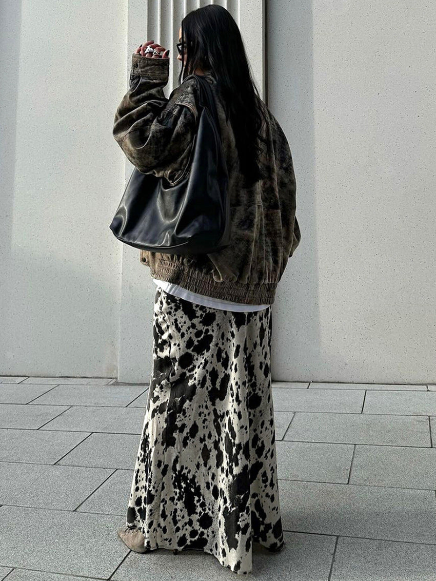 Sexy Spaghetti String Printed  A-Line Dress