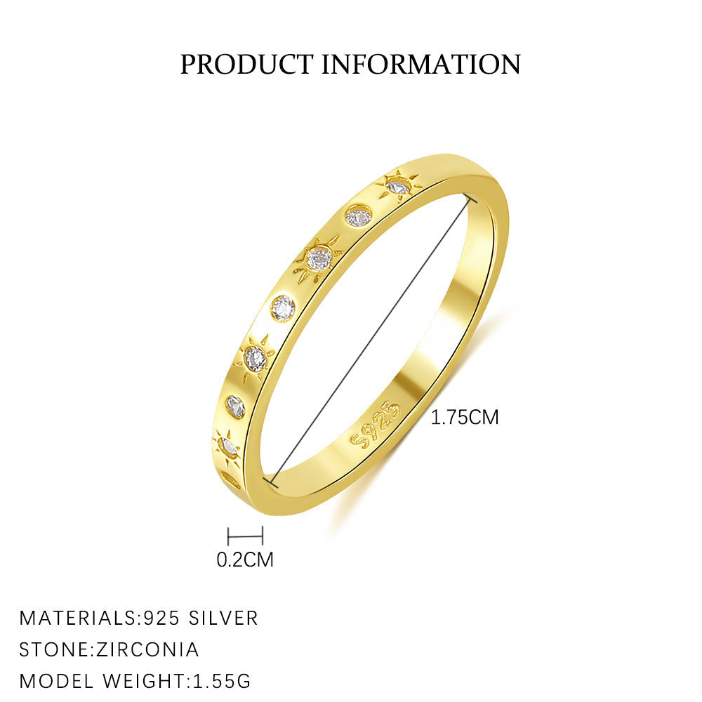 Simple Zircon Geometric Single Rings