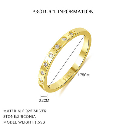 Simple Zircon Geometric Single Rings