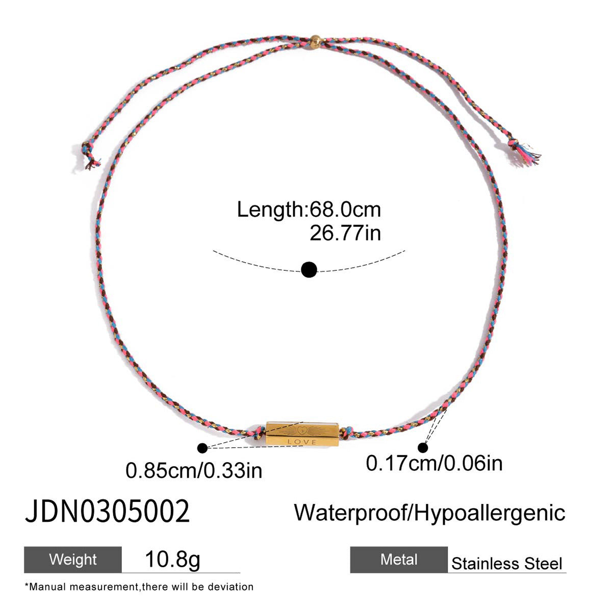 Vintage Cross Pendant Chain Necklace