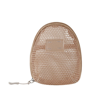 Solid Color Mesh Mini Make Up Bags