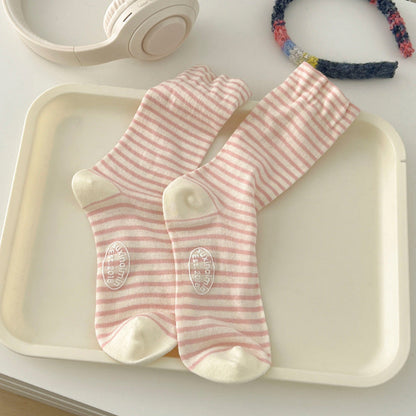 Minimalist Stripe Breathable Mid-Calf Socks