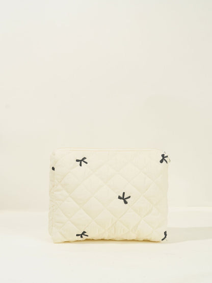 Bows Print Large Capacity Make Up Bag