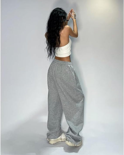 Straight Drawstring Loose Sports Pants
