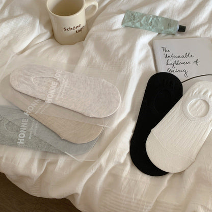 Solid Color Simple Low Ankle Socks