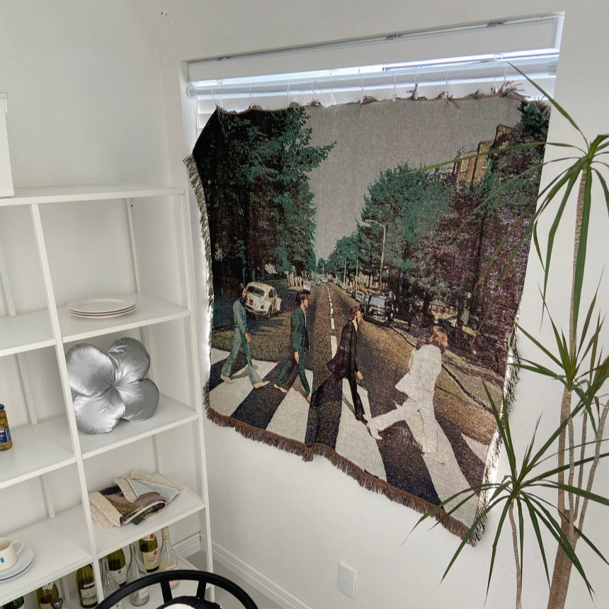 Retro Artistic Beatles Abbey Road Soft Blanket