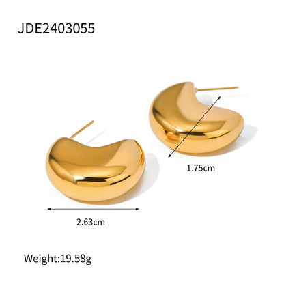 Cross Simple Elegant Clip Earrings