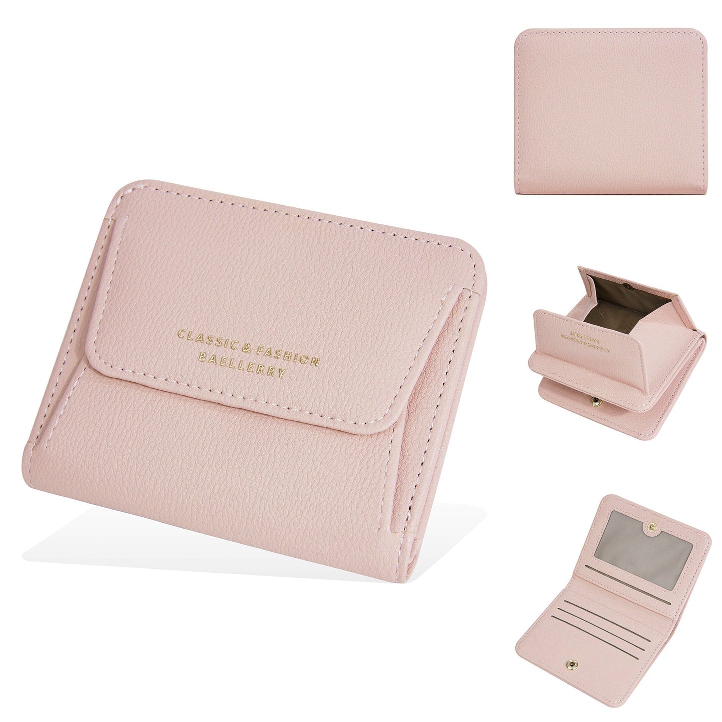 Mini Solid Color Card Cases Wallets