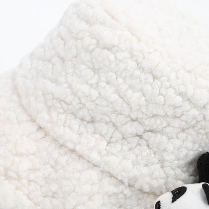 Cute Panda Sherpa Bucket Winter Hat