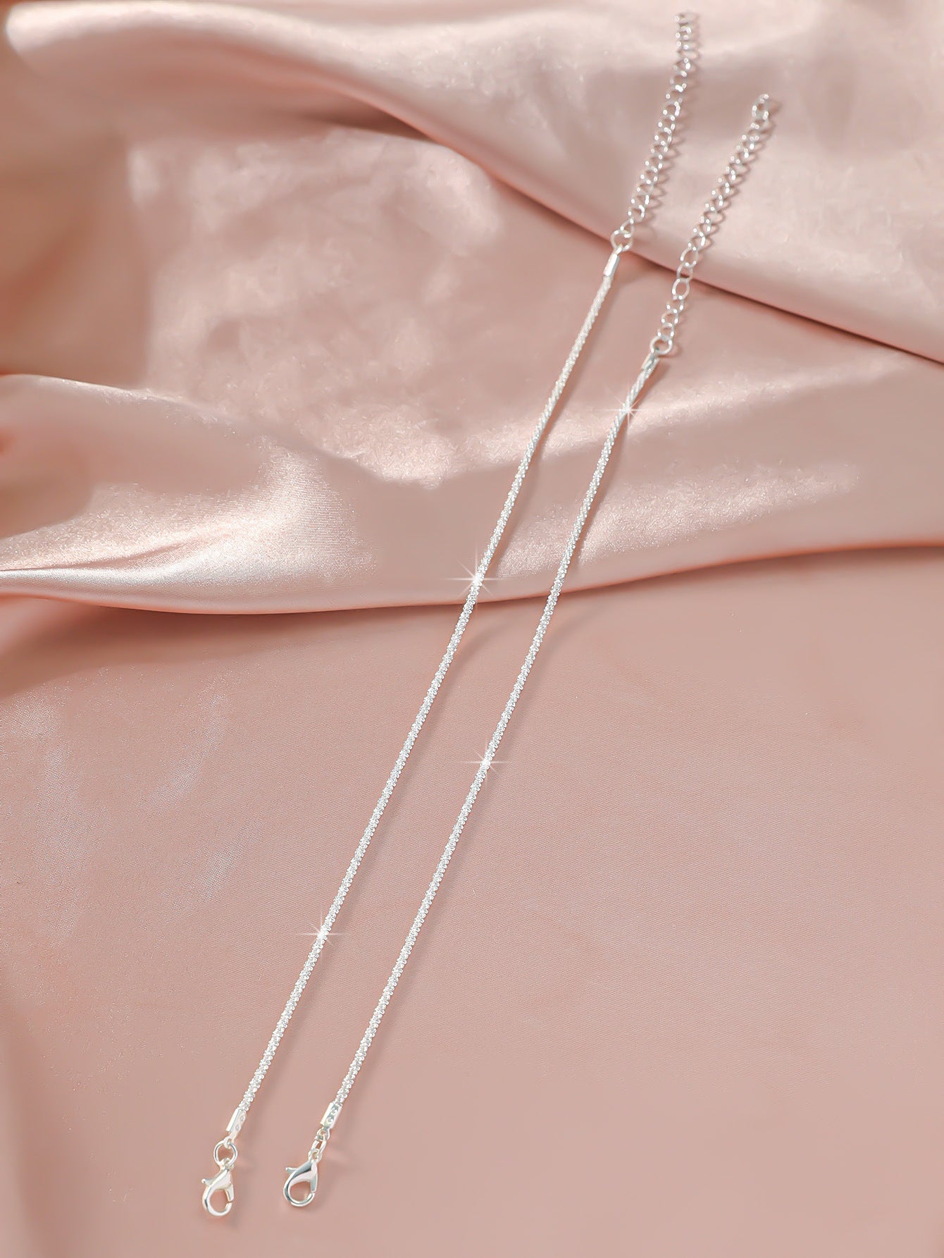 Simple Glitter Double Anklet