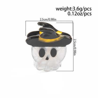 Cute Halloween Spider Ghost Mini Hair Claw