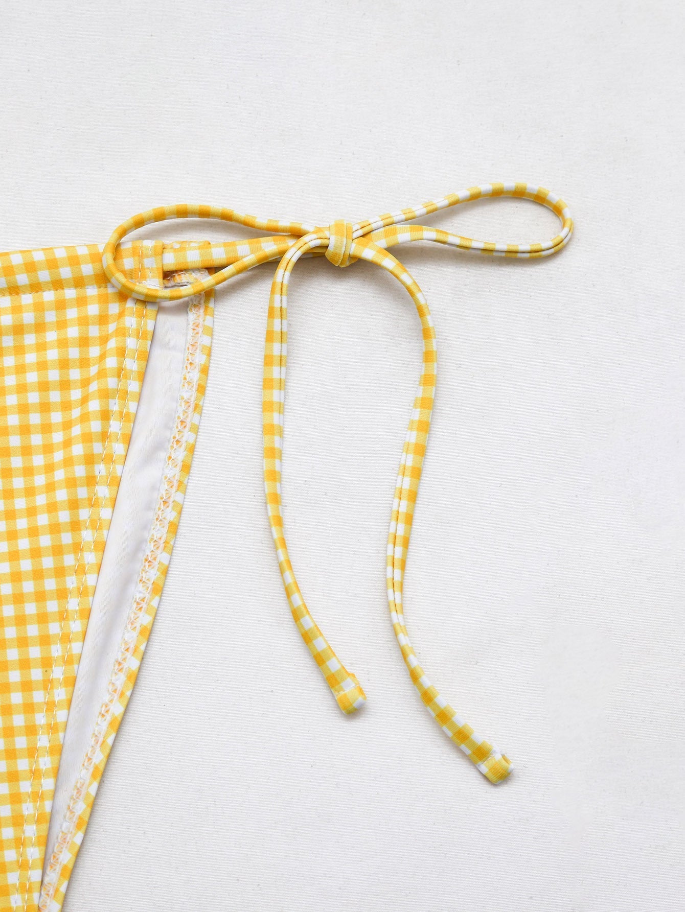 Cute Floral Gingham Bikini Swimwear