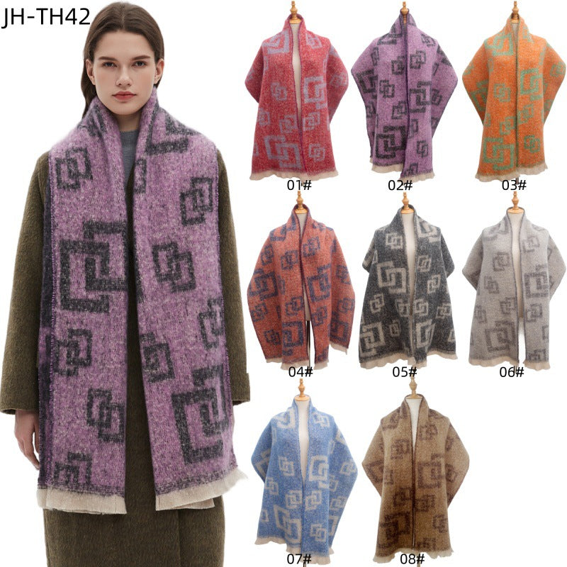 Plaid Vintage Print Scarves