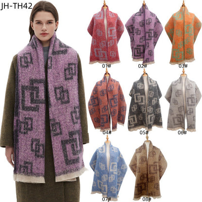 Plaid Vintage Print Scarves