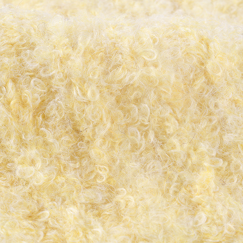 Solid Color Knit Hat Padded Beanie