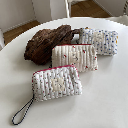 Flower Cherry Sweet Cosmetic Bag