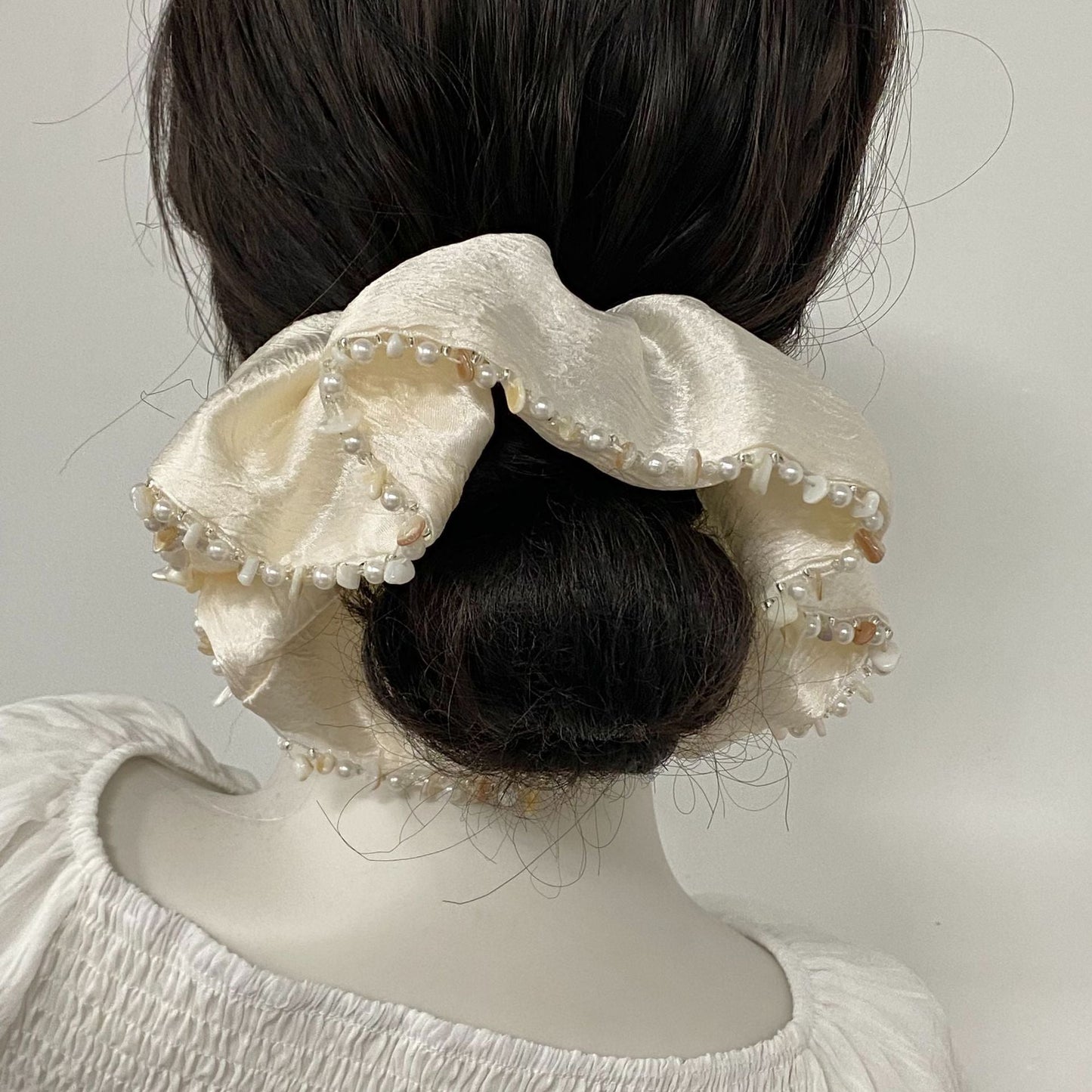 Pearl Shell Pendants Handmade Hair Tie
