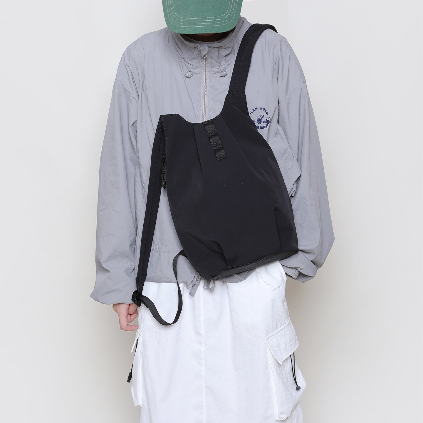 Solid Color Portable Simple Backpack