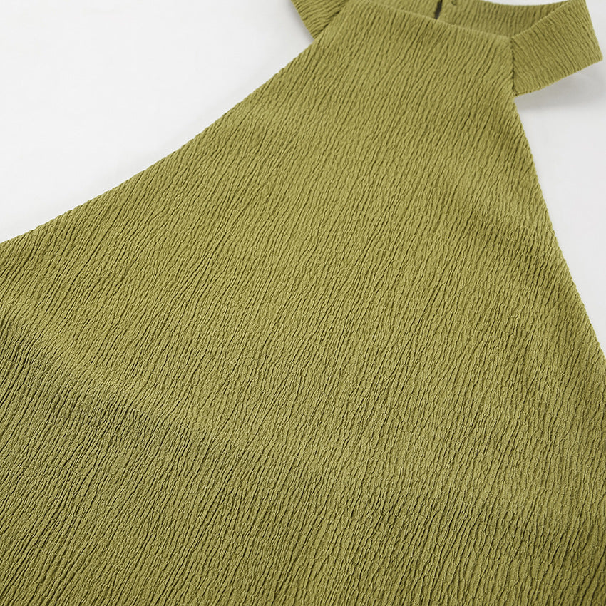 Casual Halter Backless Top and Pants Sets