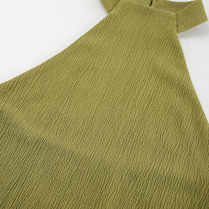 Casual Halter Backless Top and Pants Sets