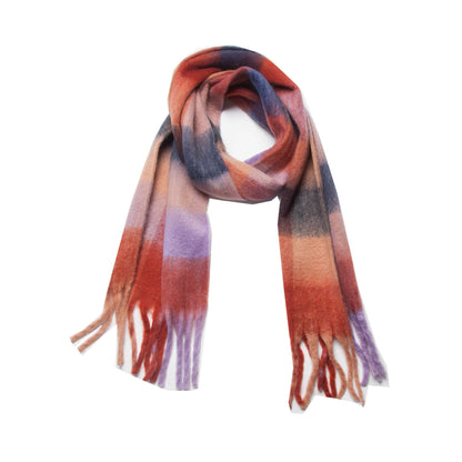 Coloful Plaid Tassel Scarves