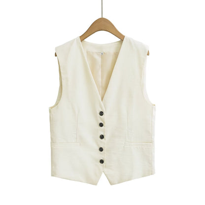 2-Piece Casual Vest Top and Shorts Set