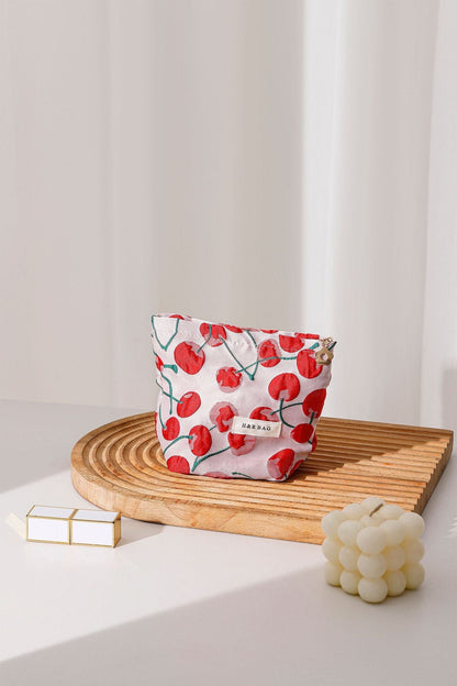 Cute Red Cherry Portable Storage Pouch