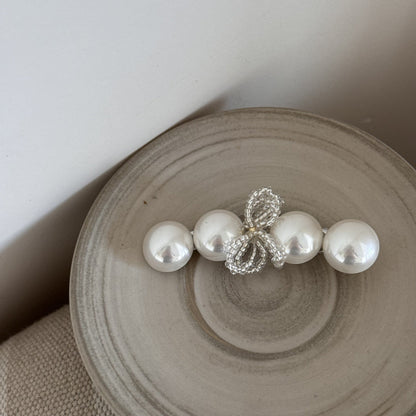 Vintage Pearl Flower Hair Clip