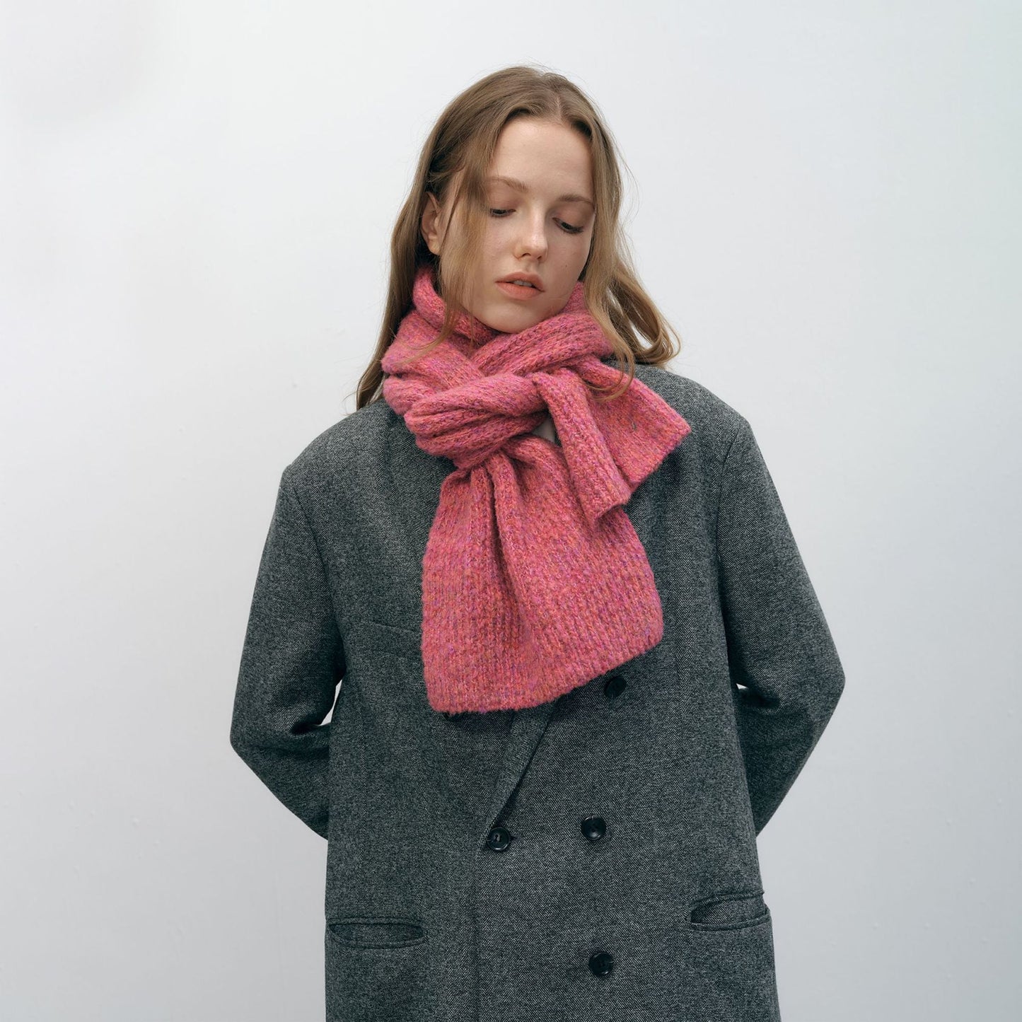 2+ Solid Color Knit Scarves Hats