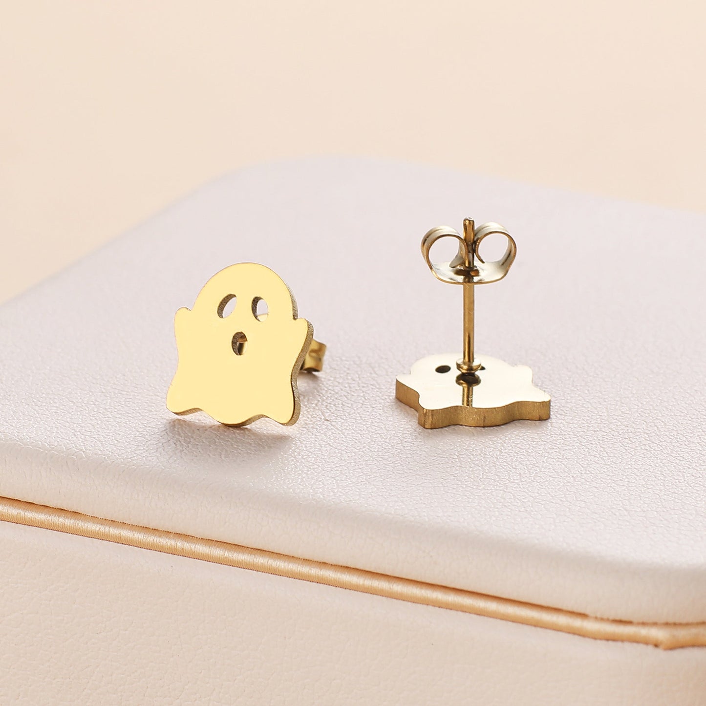Funny Halloween Small Ghost Stud Earrings