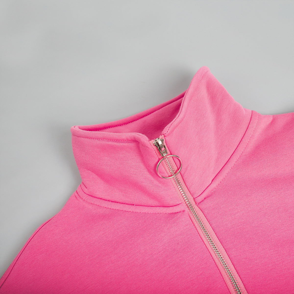 Loose Lapel Zipper Hoodie