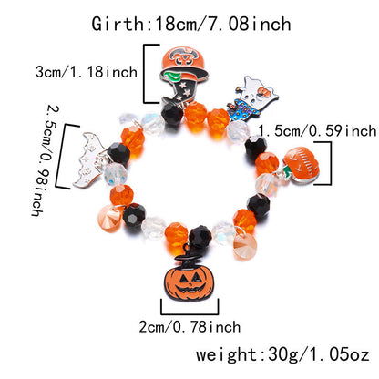 Halloween Funny Pumpkin Spider Ghost Bracelet