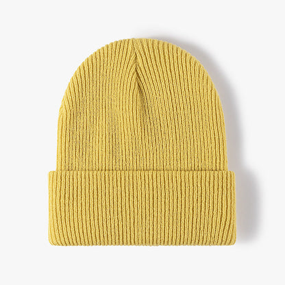 Solid Color Outdoors Thick Knit Beanie