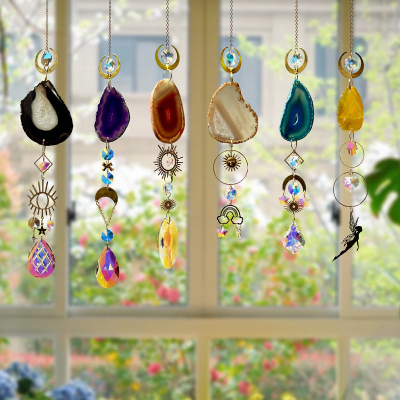 Colorful Stone Hanging Crystal Decoration