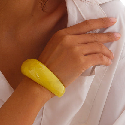 Colorful Open Irregular Acrylic Bracelets