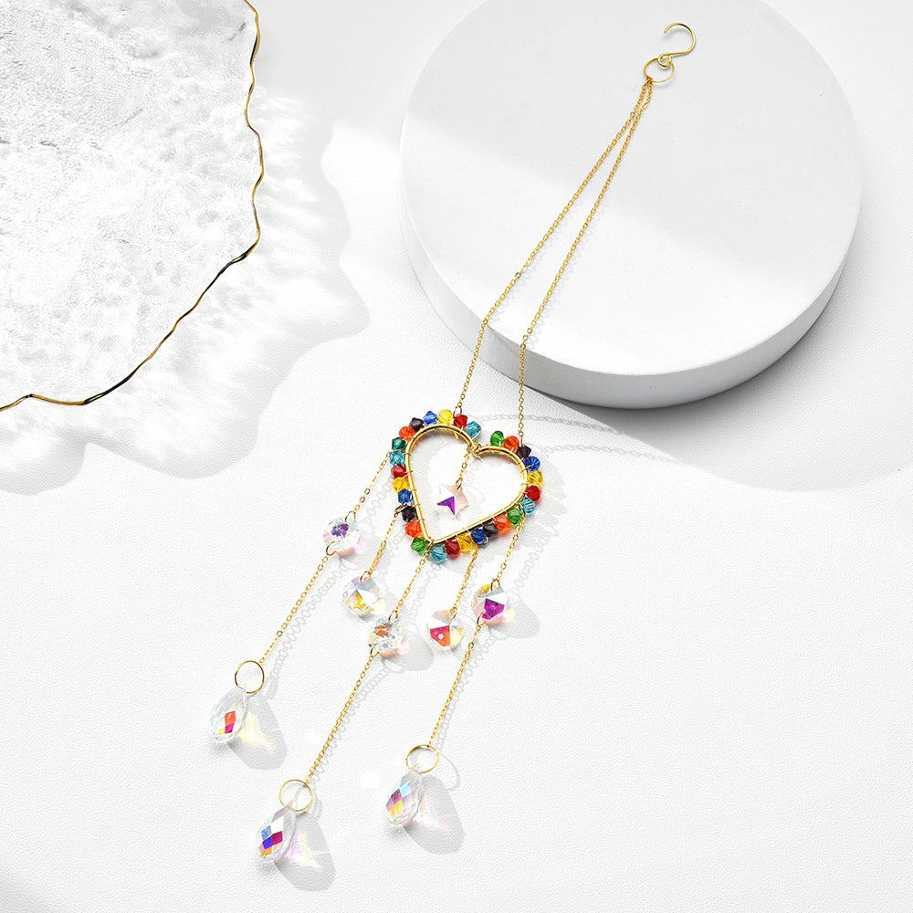 Colorful Crystal Cross Suncatcher Hangings