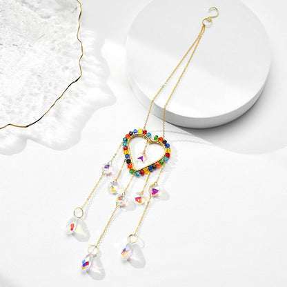 Colorful Crystal Cross Suncatcher Hangings