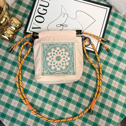 Mini Simple Embroidered Shoulder Bag