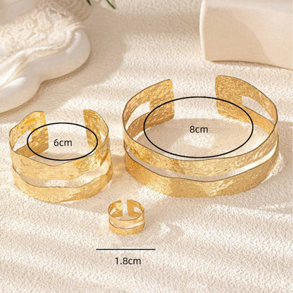 Irregular Simple Bracelet Set Arm Cuff
