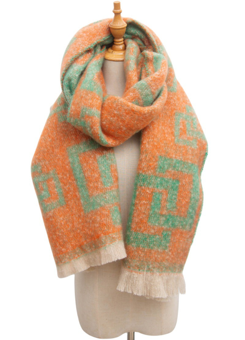 Plaid Vintage Print Scarves