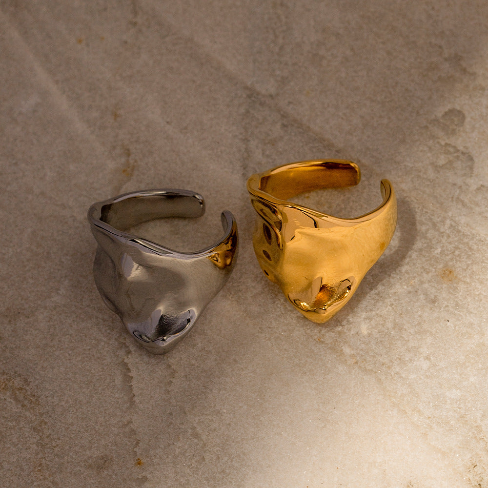 Wave Diamond Vintage Ring