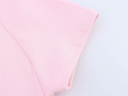 Fashion Sleeveless Crew Neck Crop Top