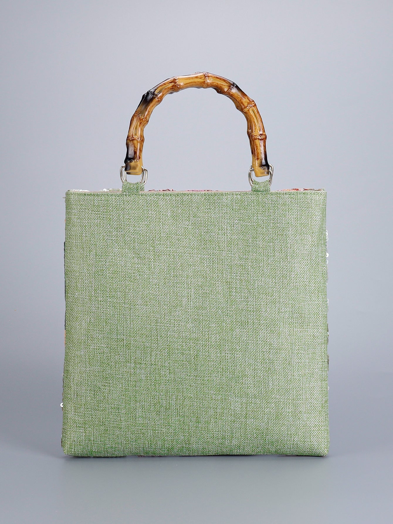 Retro Sequin Embroidered Tote Bag