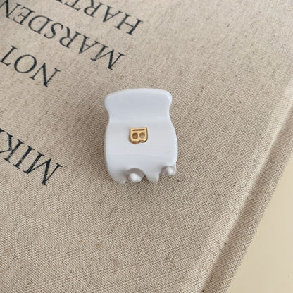 Simple Letter Acetate Hair Claw Clip
