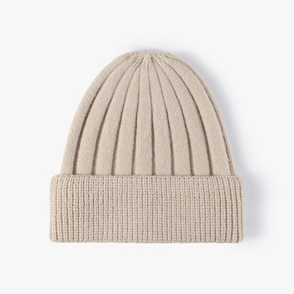 Simple Solid Color Thick Knit Beanie